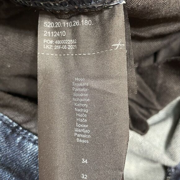 Q/S by S. Oliver Jeans Men’s 34X32 Blue Medium Wash RICK SLIM FIT Distressed NEW - Picture 8 of 11